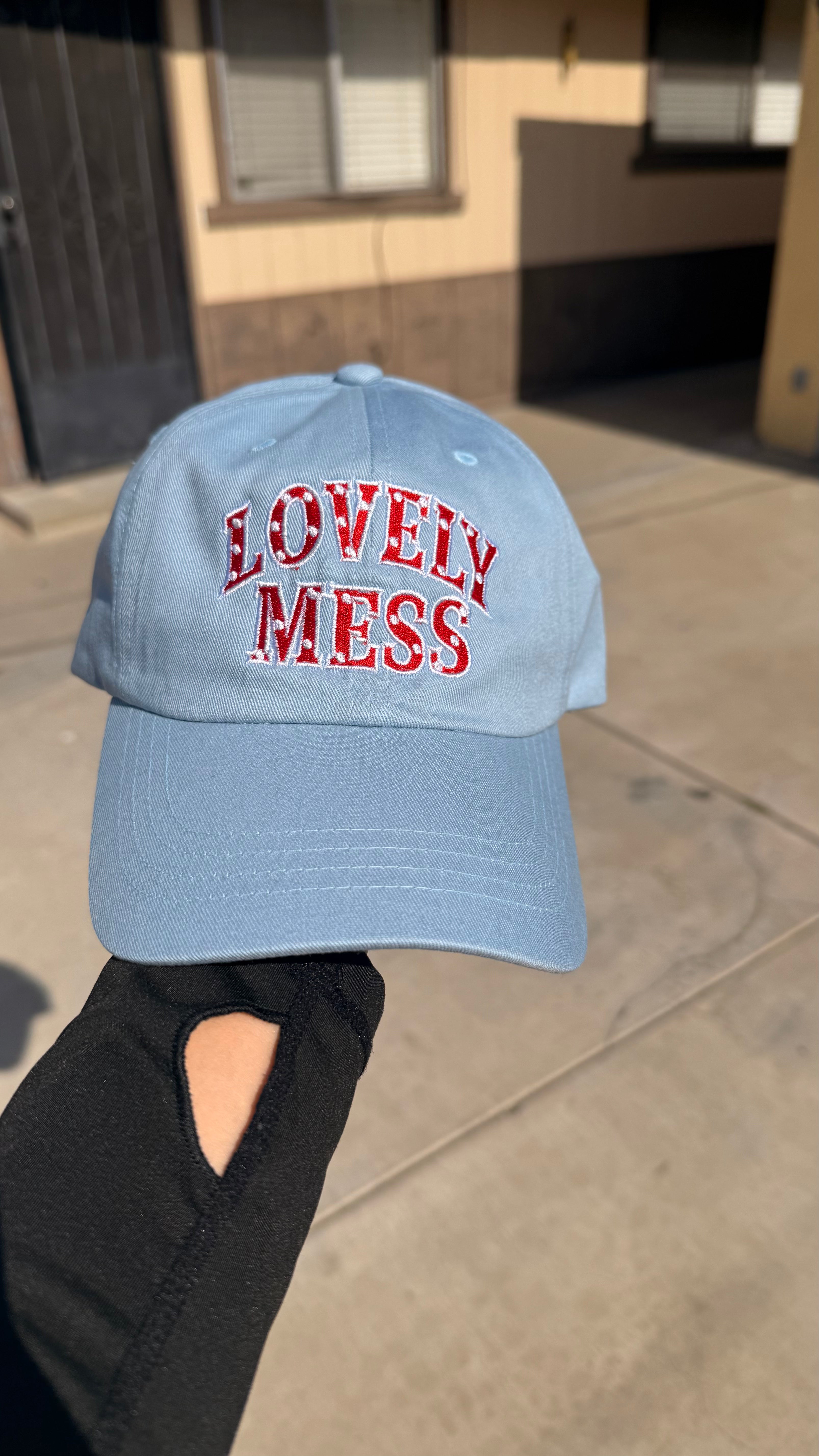 Lovey Mess Embroidered Cap